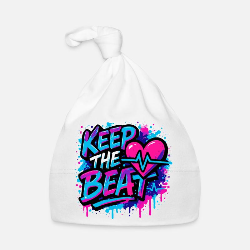 Keep the Beat – Musik Design mit Rhythmus Feeling Baby Bio-Mütze