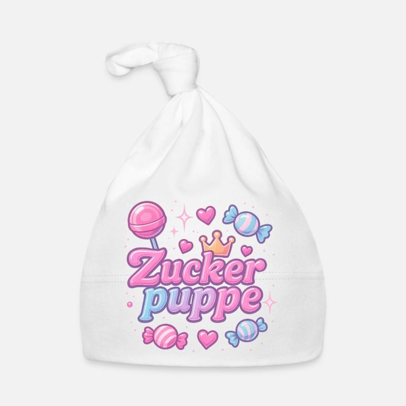 Poupée de sucre / Y2K Surnom Déclaration Design Bonnet bio Bébé