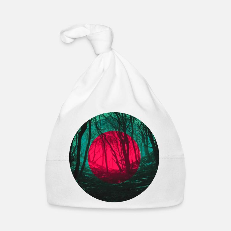 Forest eclipse Organic Baby Cap