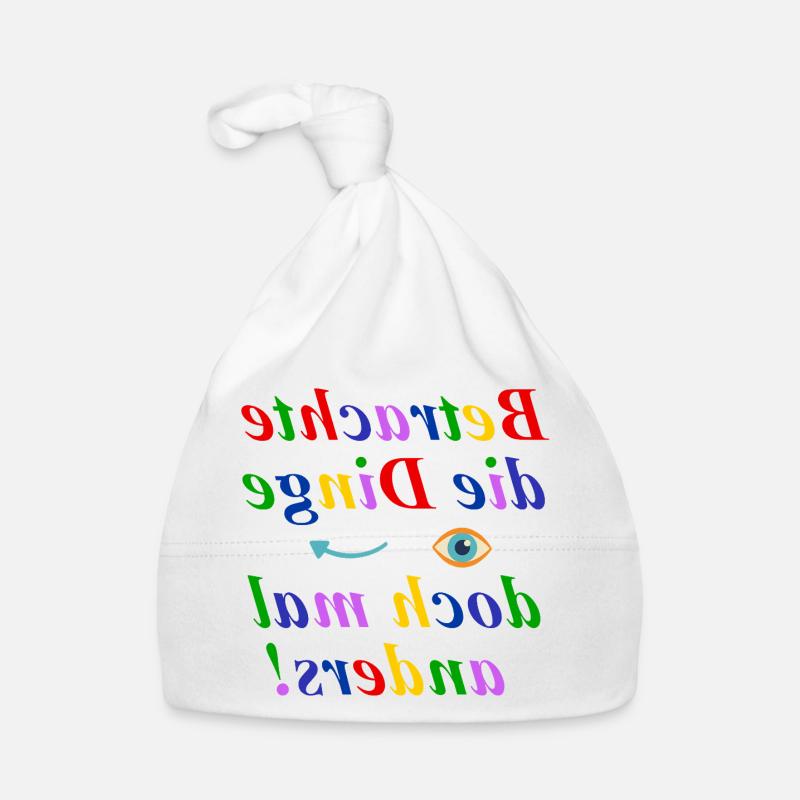 Think Different Design Organic Baby Cap