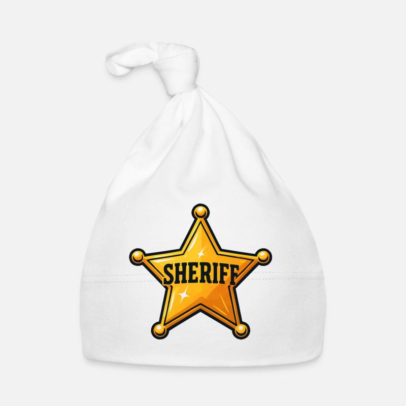 Conception de l’insigne étoile du shérif Bonnet bio Bébé