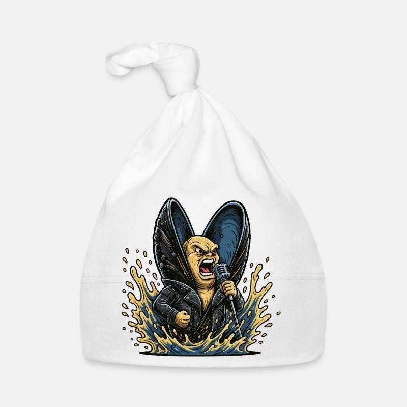 Mussel Rocker with Microphone Organic Baby Cap