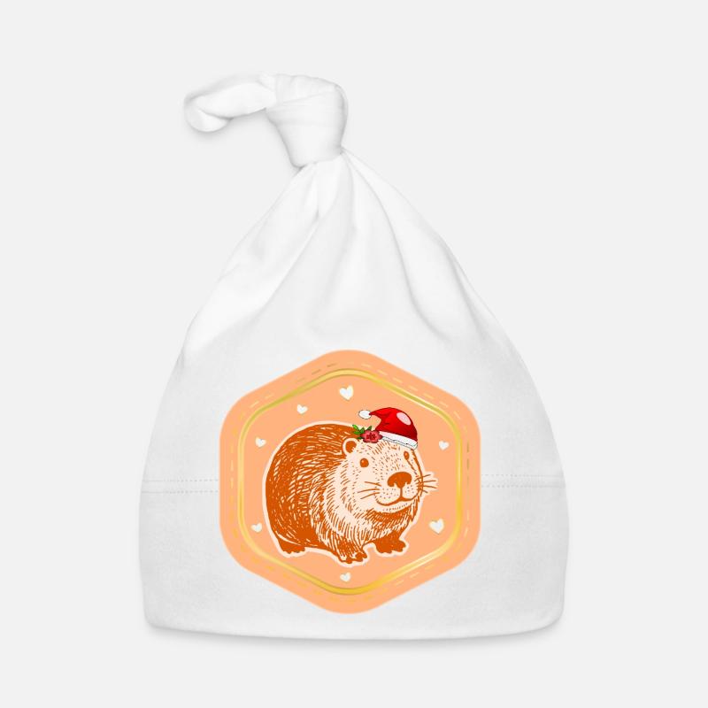 CAPYBARA DE NOËL SAINT-NICOLAS Bonnet bio Bébé