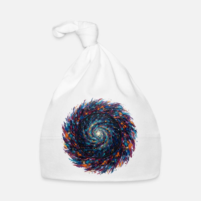 Tourbillons de couleurs de l’infini Bonnet bio Bébé