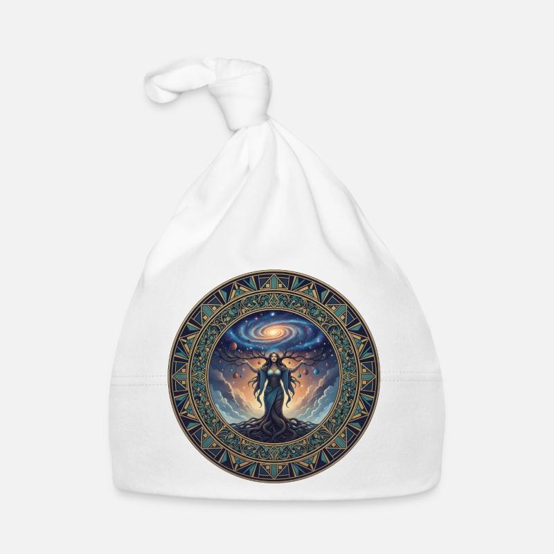 Mandala de Gaïa Cosmique Bonnet bio Bébé