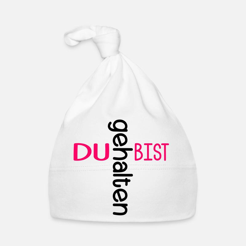 DU BIST GEHALTEN KIRCHE Baby Bio-Mütze