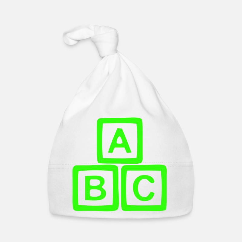 Bloc Néon ABC Art - Imprimé Coloré Bonnet bio Bébé