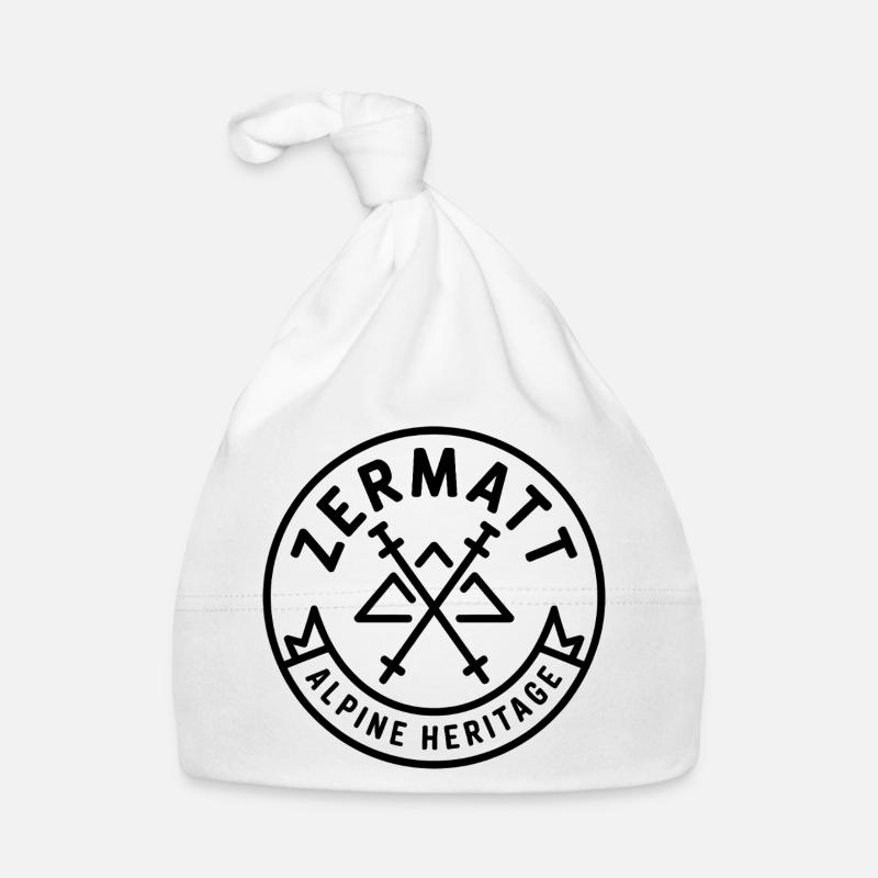 Zermatt - Conception de souvenirs Bonnet bio Bébé