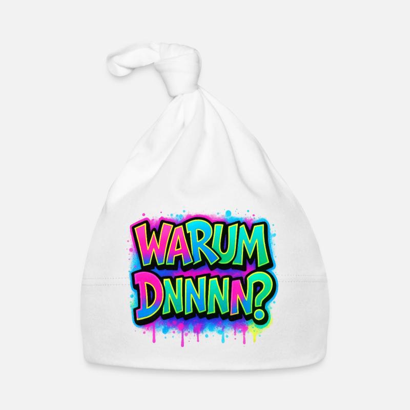 Warum DNNN? Neon Graffiti Baby Bio-Mütze