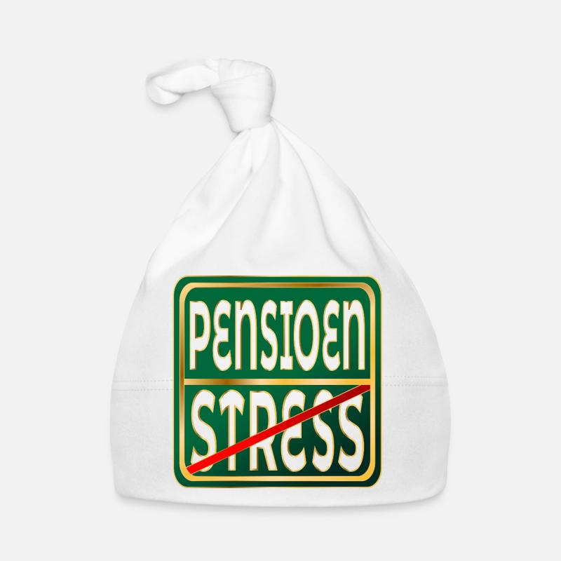 RETIREMENT STRESS WORK Organic Baby Cap