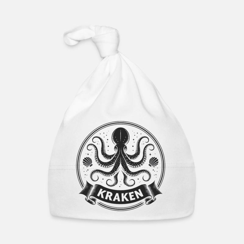 Kraken Krake Tintenfisch Octopus Organic Baby Cap