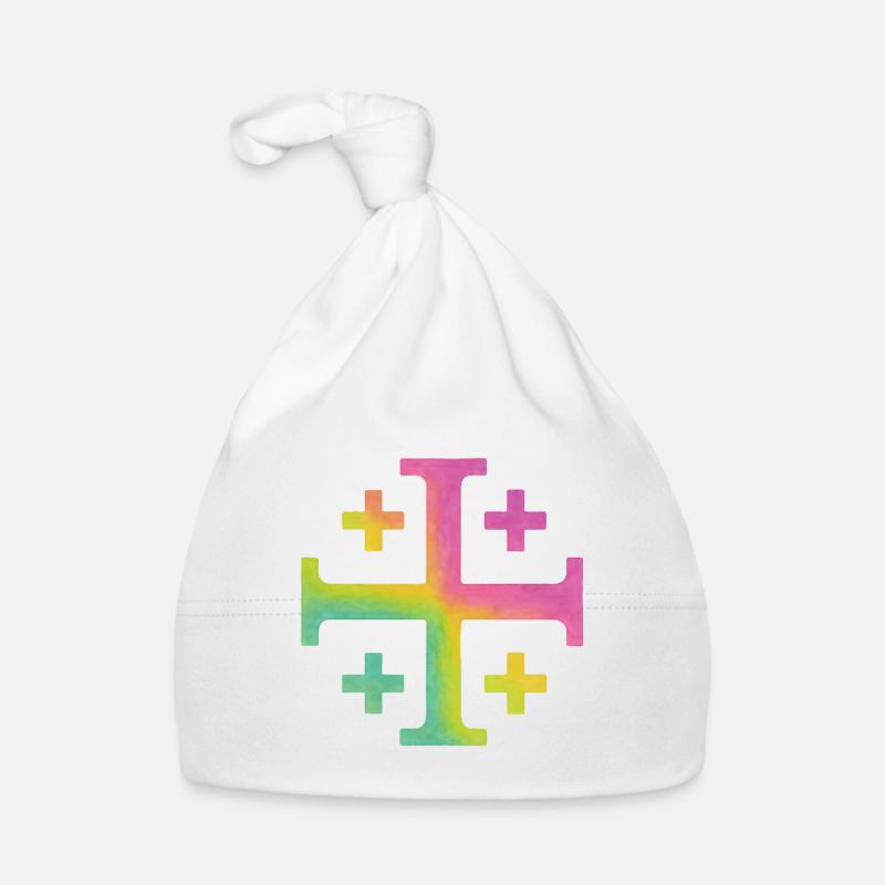 Kairos Cross (Jerusalem Cross) – Spring Meadow Organic Baby Cap