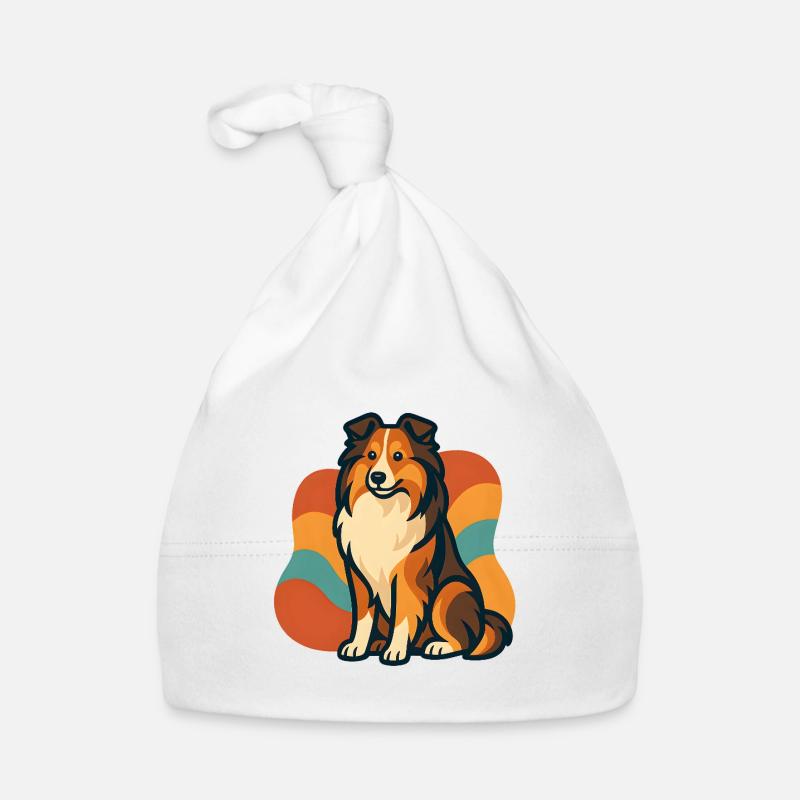 Lebhafter Shetland-Schäferhund Sunburst Baby Bio-Mütze