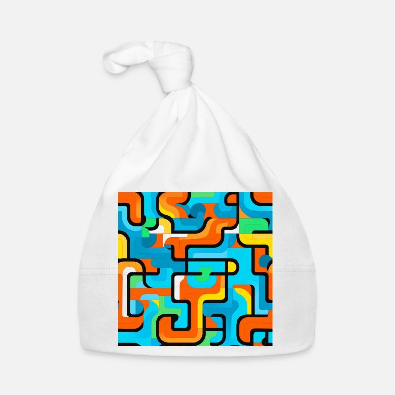 Géométrie vive Jeu de couleurs Bonnet bio Bébé
