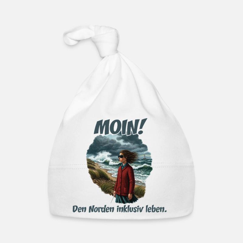 Moin y compris vent côtier - Bonnet bio Bébé - blanc