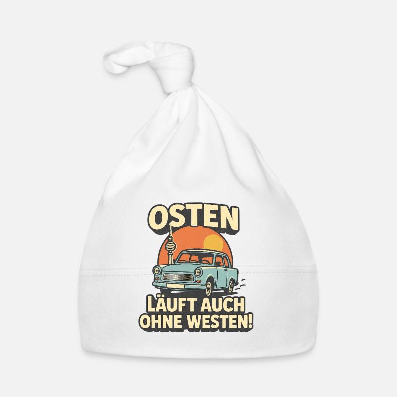 Osten läuft auch ohne Westen Baby Bio-Mütze