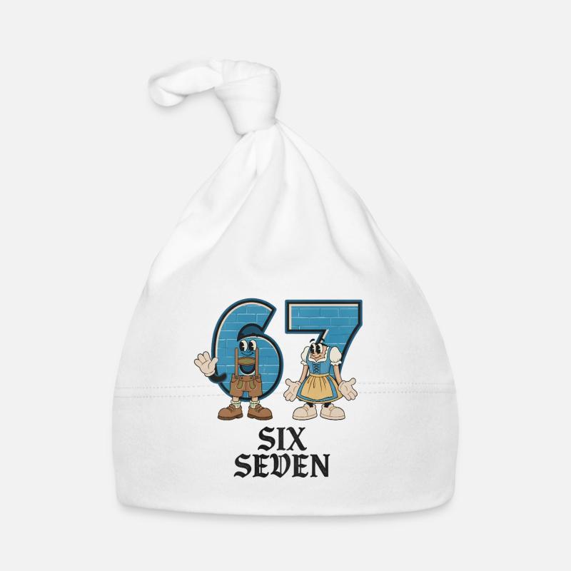 6 7 Sechs Sieben Meme Baby Bio-Mütze