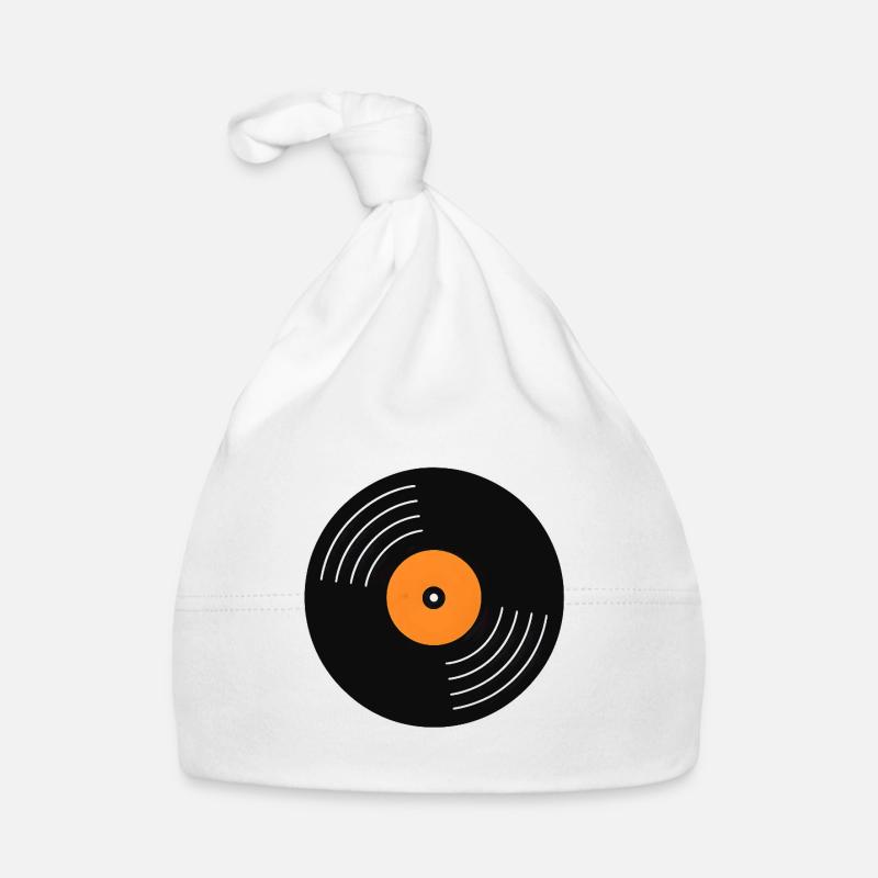 Orange Label Vinyl Organic Baby Cap