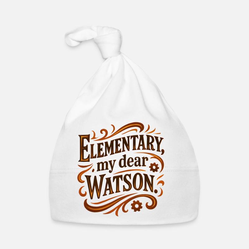 Elementary my dear Watson Organic Baby Cap