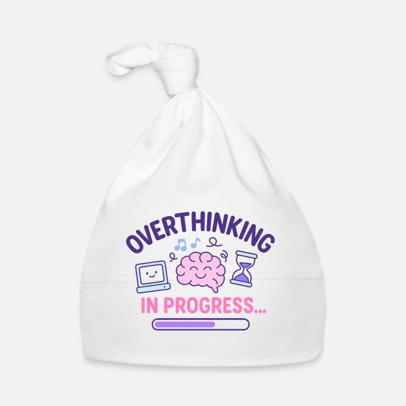 Overthinking in Progress Organic Baby Cap