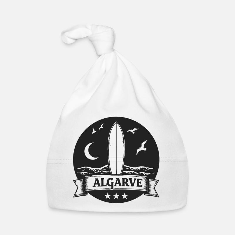 Algarve Surfers Surf Surfboards and Waves Organic Baby Cap