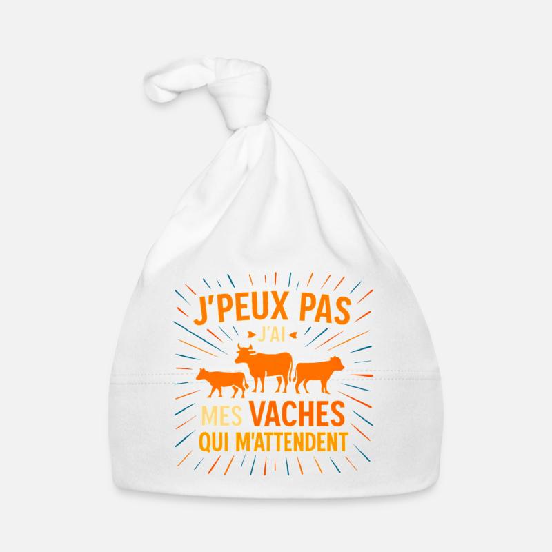 J'peux pas j'ai mes vaches Bonnet bio Bébé