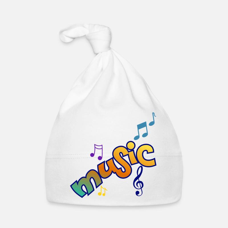 Musique et notes Bonnet bio Bébé