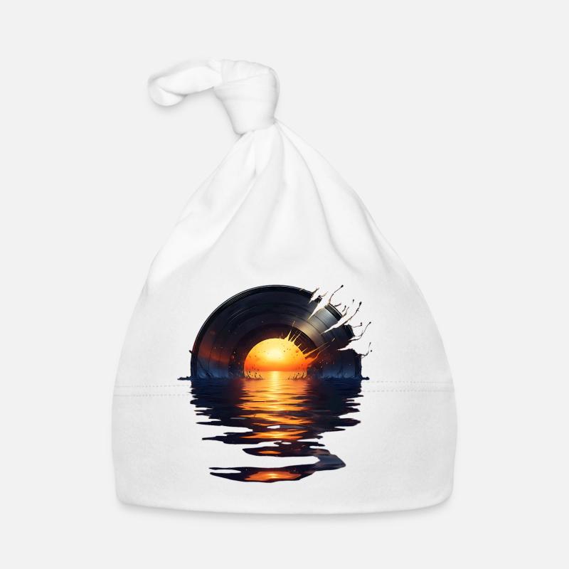Vinyle Sunset - Le bruit des vagues Bonnet bio Bébé