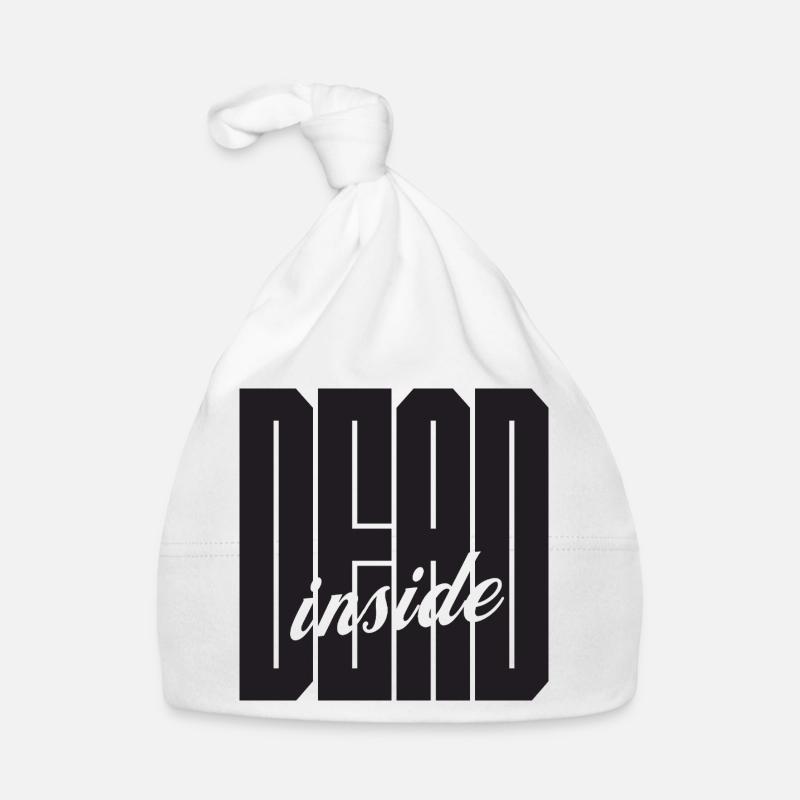 Logo gras Dead Inside Bonnet bio Bébé