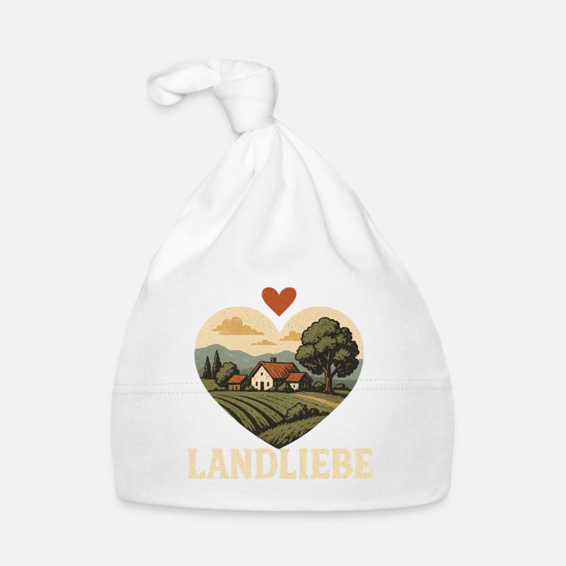 Landliebe Herzlandschaft Baby Bio-Mütze