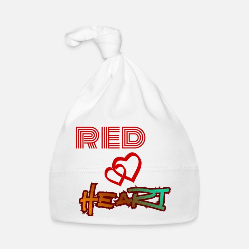 Rotes Herz, Graffiti-Herz Baby Bio-Mütze