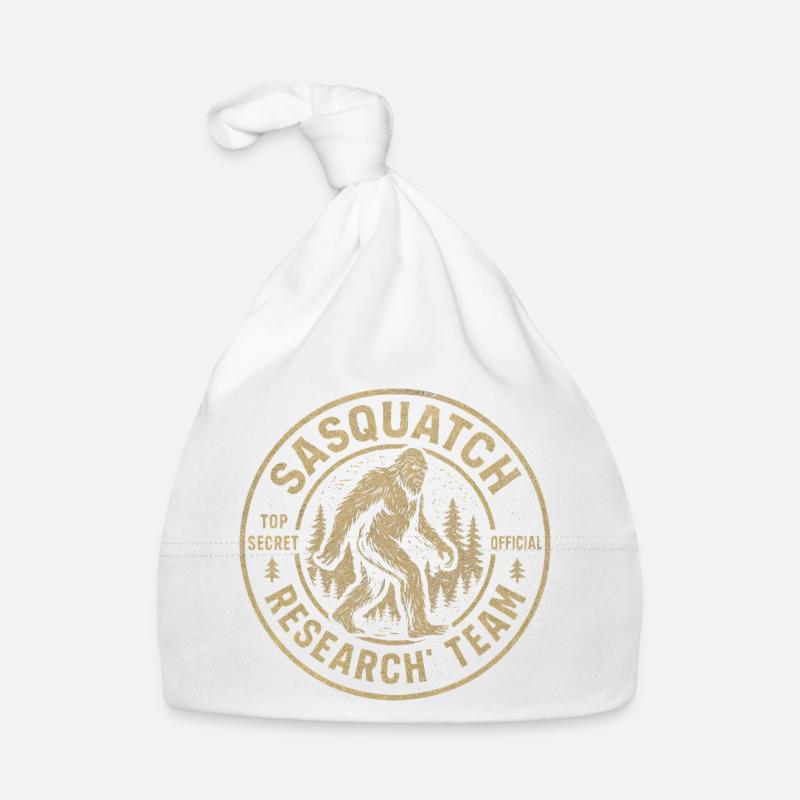 Sasquatch Research Team Funny Cryptid Bigfoot Organic Baby Cap