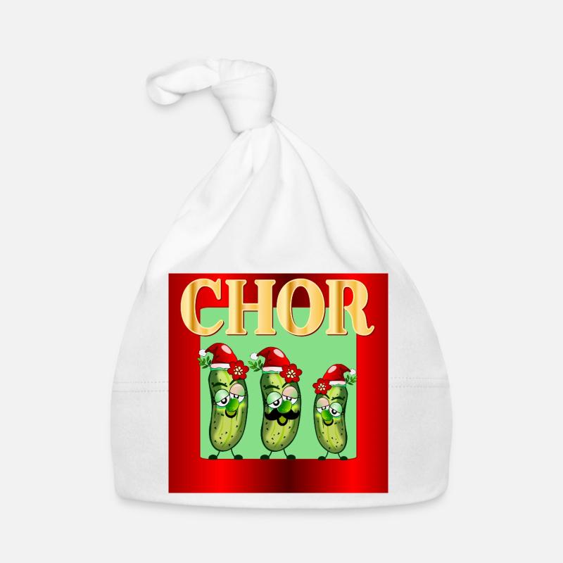 CHŒUR DE NOËL - Bonnet bio Bébé - blanc