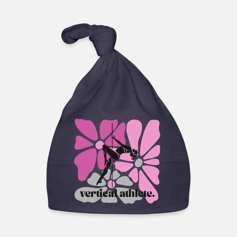 Vertical athlete in flower frame Organic Baby Cap