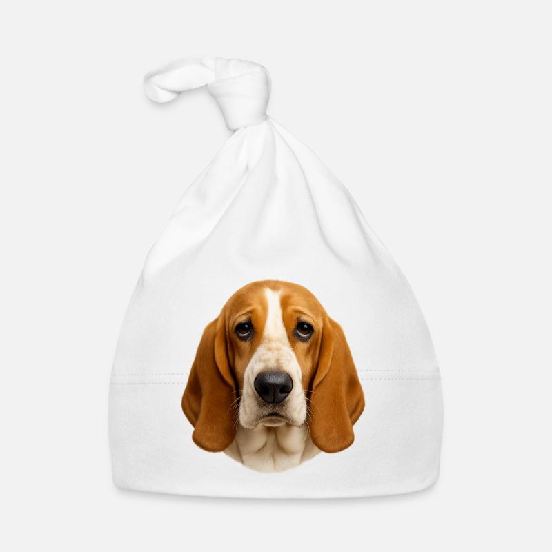 Beagle Portrait: Warm Fur Design Organic Baby Cap