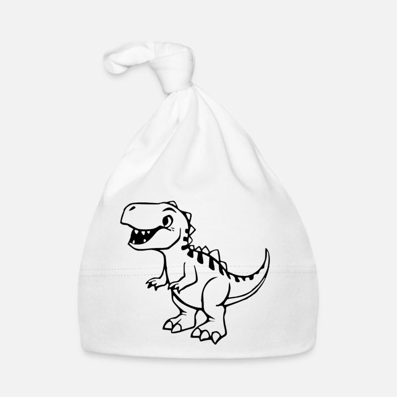 Dinosaur Black Bonnet bio Bébé