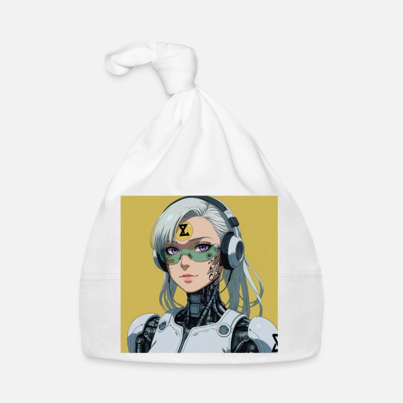 Cyborg Avatar mit Headset Baby Bio-Mütze