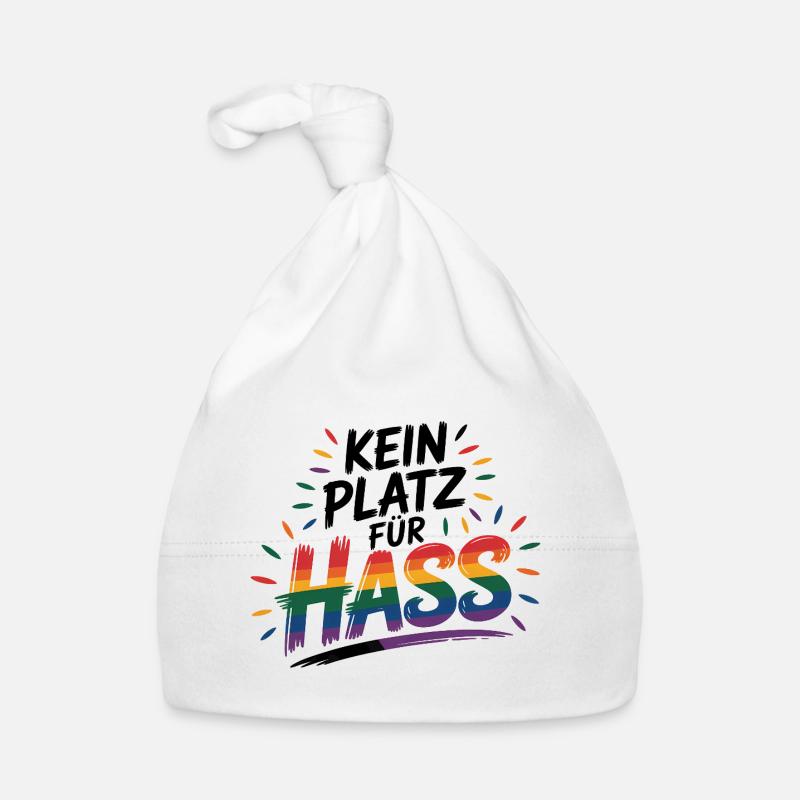 No Place for Hate - Cool Pride Logo Organic Baby Cap