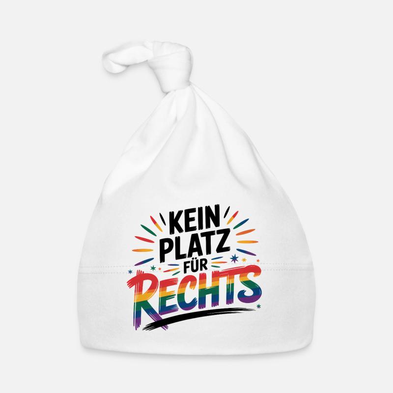 No Place for Hate - Cool Pride Logo Organic Baby Cap
