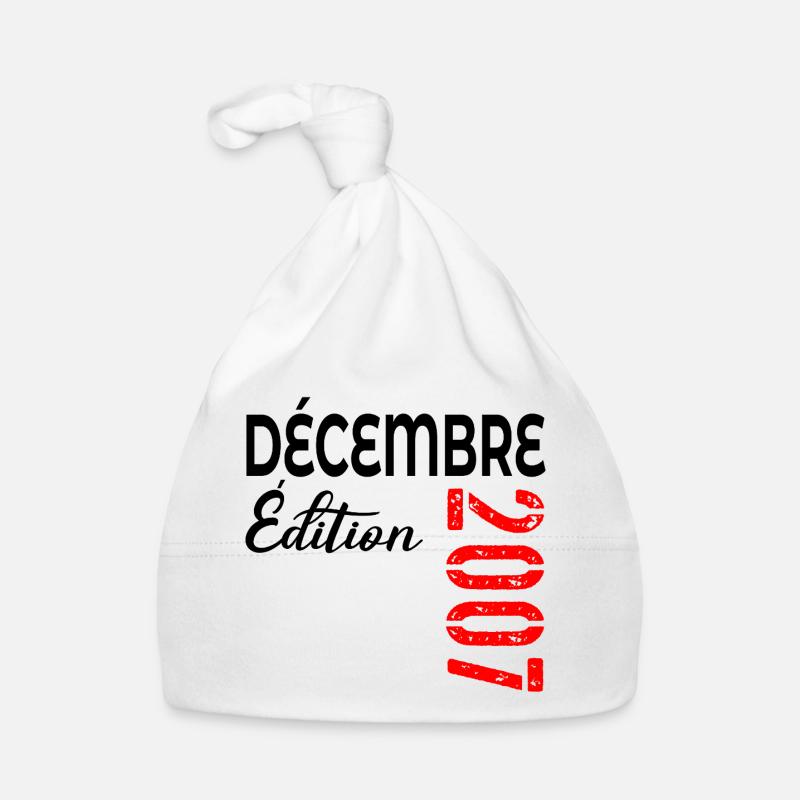 Décembre 2007, 18e anniversaire Bonnet bio Bébé