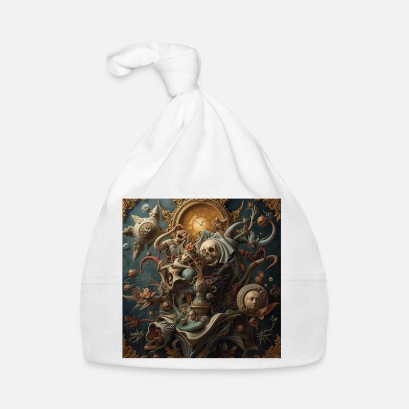 Surréalisme baroque avec Dead Time Bonnet bio Bébé