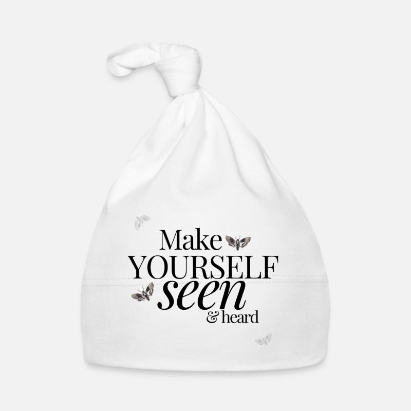 Make Yourself Seen & Heard Organic Baby Cap