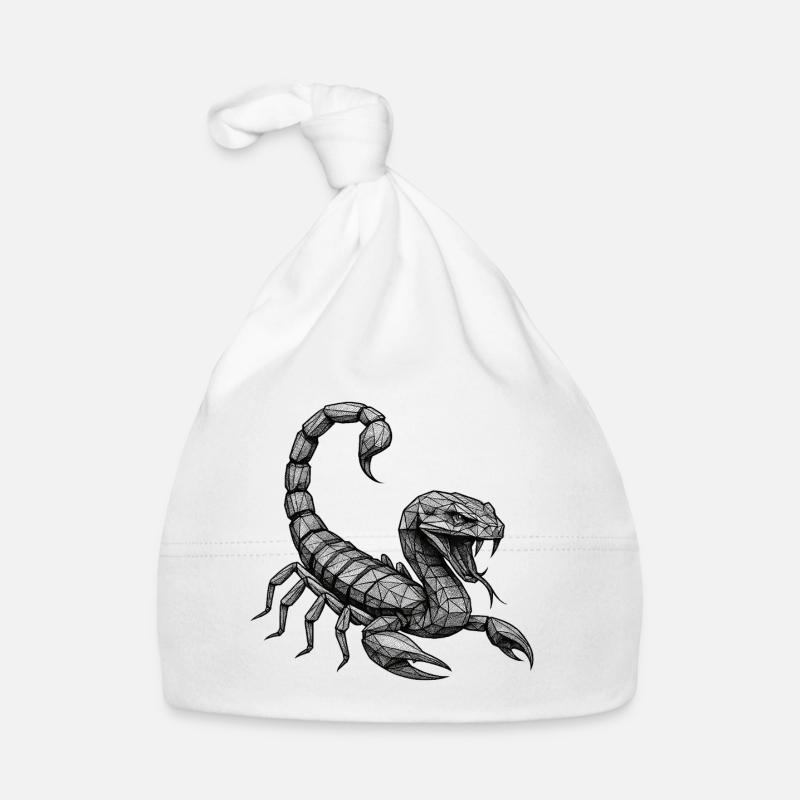 Polygone géométrique du scorpion Bonnet bio Bébé