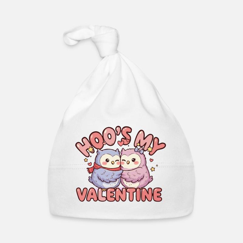 Hoo's My Valentine Kuschel Eulen Baby Bio-Mütze