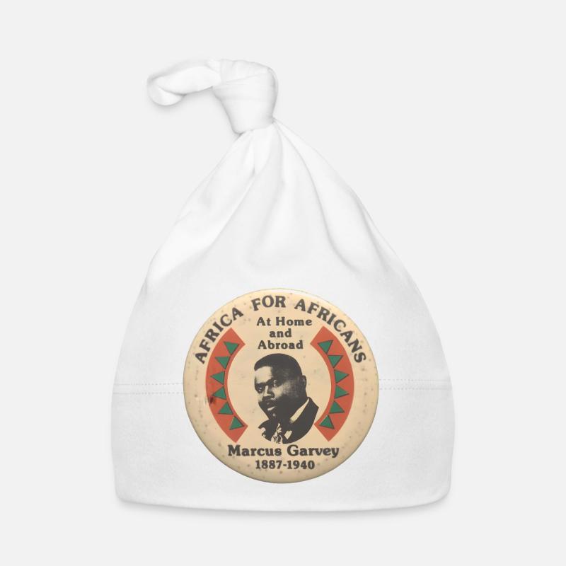 L’Afrique pour les Africains Marcus Garvey 1887-1940 Racines - Bonnet bio Bébé - blanc