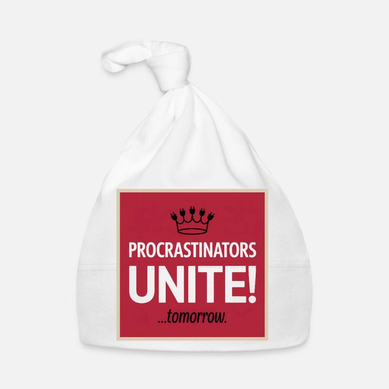Procrastinators Unite ...Tomorrow Organic Baby Cap