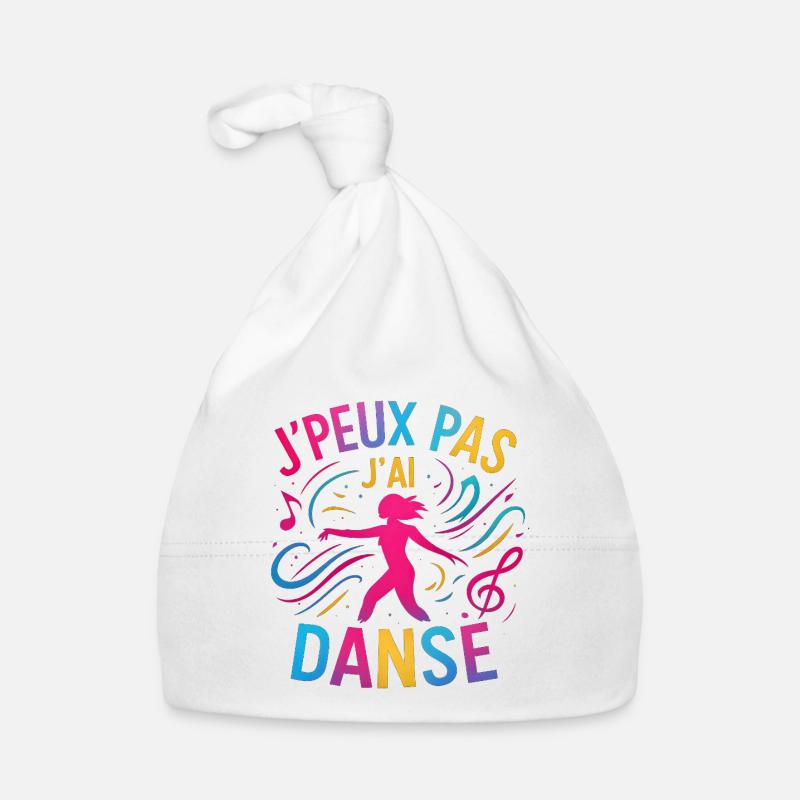 I Can't I Danced — Buntes Glitzern Baby Bio-Mütze