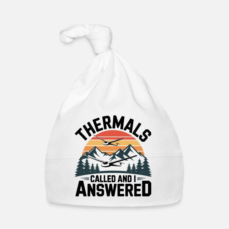 Glider thermals call, I answer – gliding Organic Baby Cap