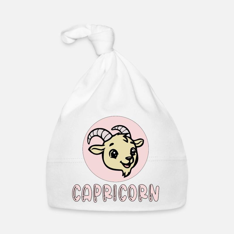 Steinbock Sternzeichen Kinder Geburtstag Baby Bio-Mütze