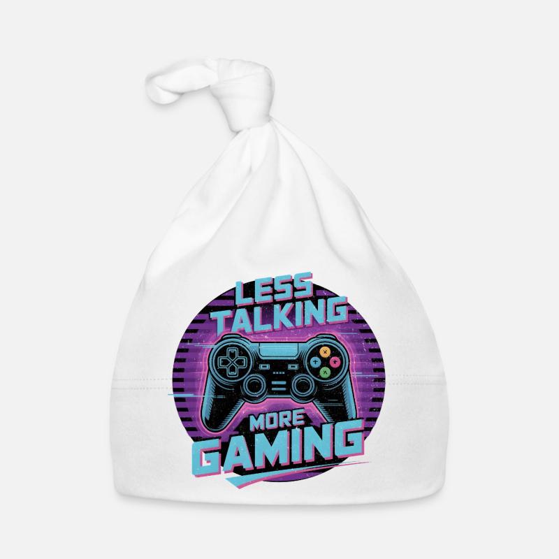 Less Talking More Gaming Organic Baby Cap